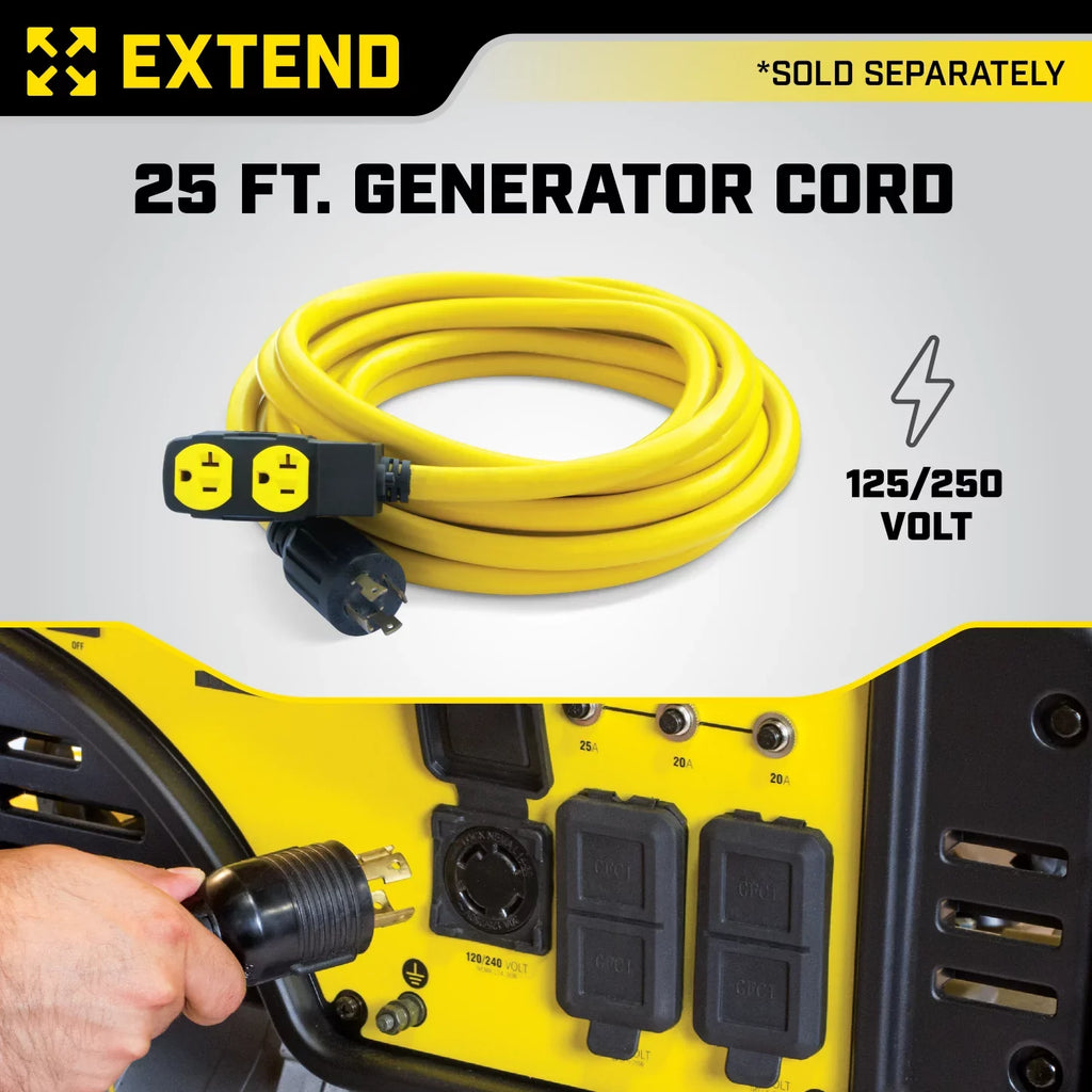 Champion Power Equipment 15,000/12,000 Watts Portable Generator with Electric Start and Lift Hook