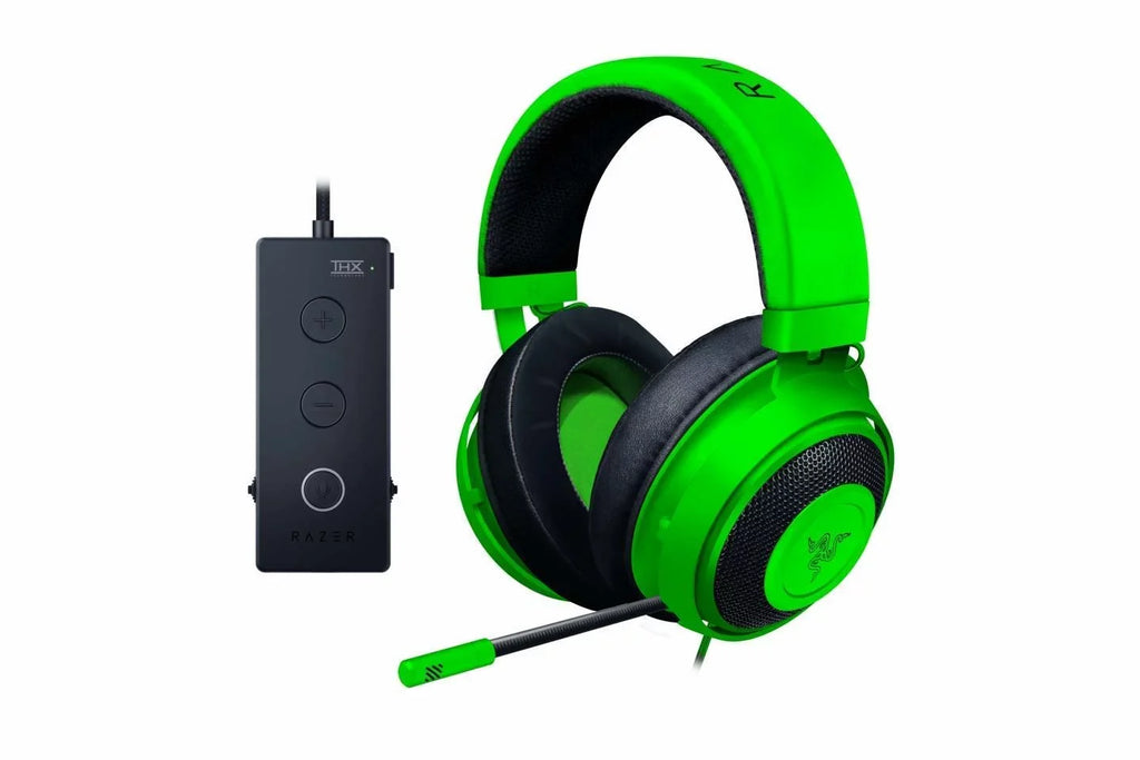 Razer Kraken Tournament Edition: THX Spatial Audio - Full Audio Control - Cooling Gel-Infused Ear Cushions - Gaming Headset Works with PC, PS4, Xbox One, Switch, Mobile Devices - Green