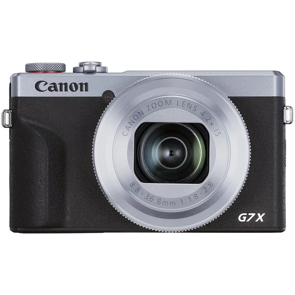 PowerShot G7 X Mark III Digital Camera (Silver) + Extra Battery + LED +1 Yr Warranty