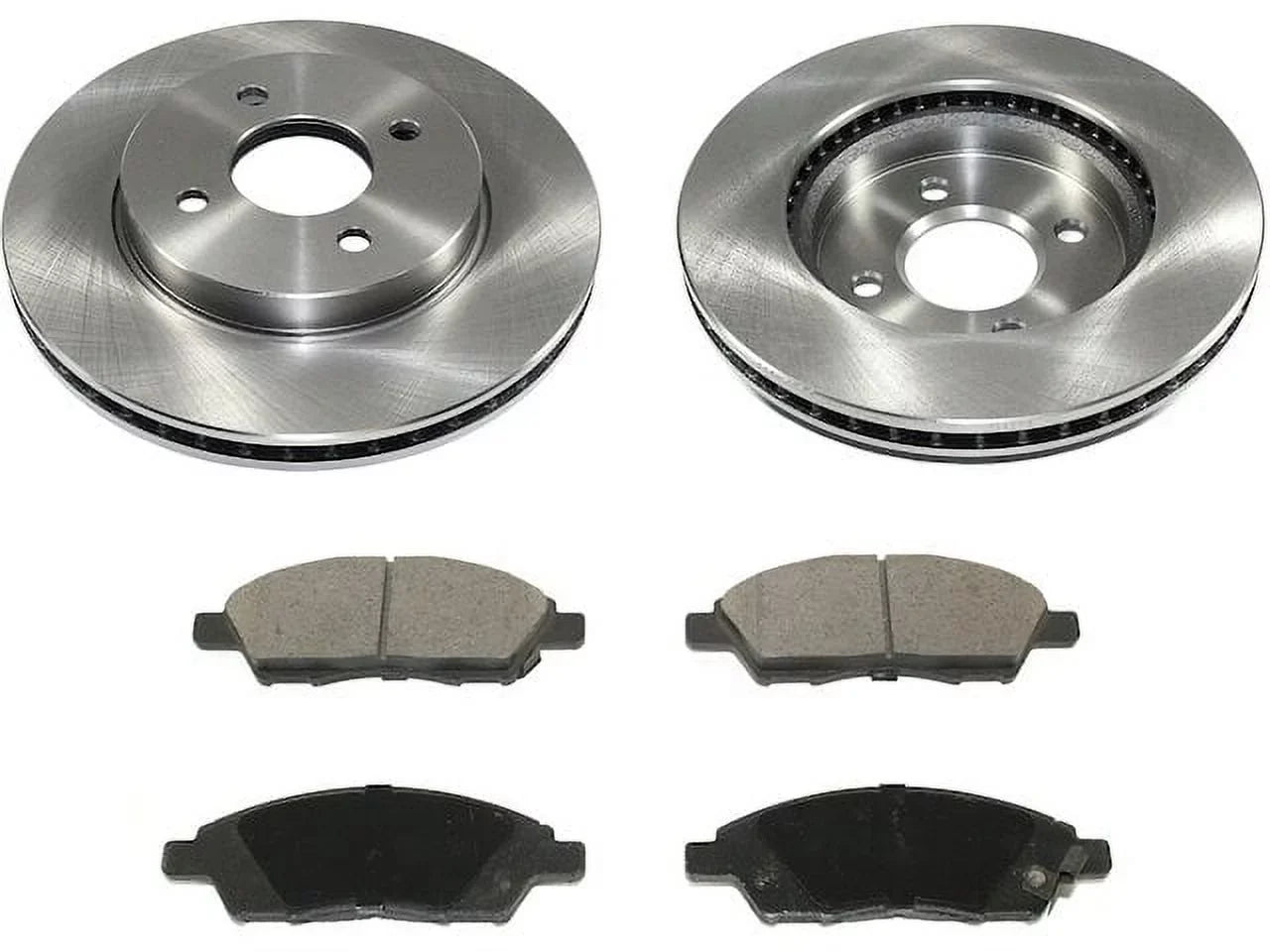 Front Brake Pad and Rotor Kit - Compatible with 2012 - 2019 Nissan Versa 1.6L 4-Cylinder 2013 2014 2015 2016 2017 2018