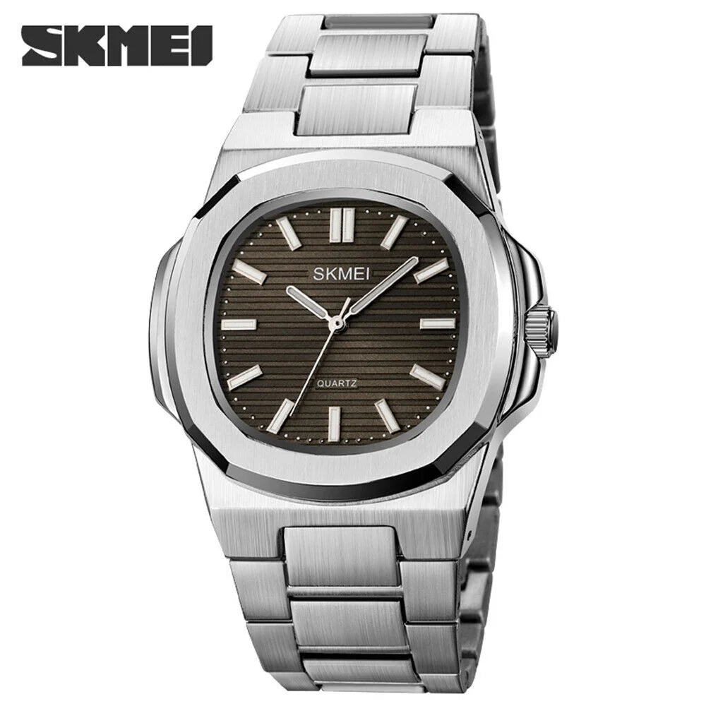 Men Quartz Watch Luxury Gold Steel Male Wristwatch For Business Gift
