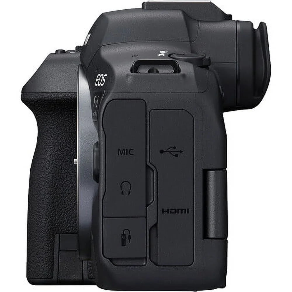 EOS R6 Mark II Mirrorless Camera with 24-105mm f/4-7.1 Lens (5666C018) + 64GB Memory Card + Case + Corel Photo Software + LPE6 Battery + External Charger + Card Reader + More