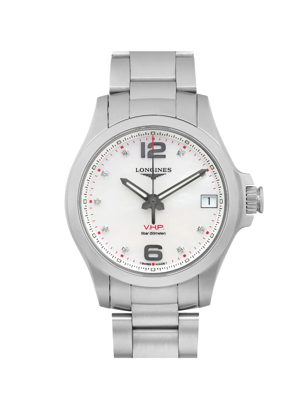 Pre-owned Conquest V.H.P. 36mm Ladies Watch L3.316.4.87.6 (Like New)