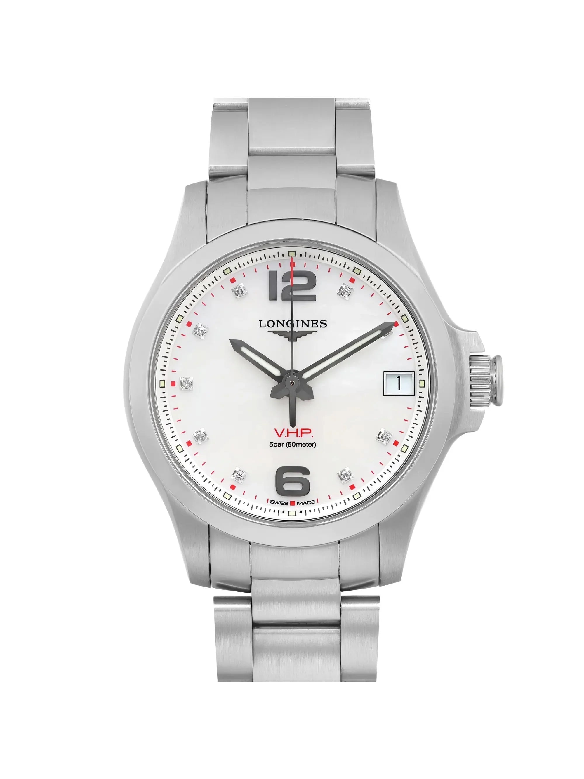 Pre-owned Conquest V.H.P. 36mm Ladies Watch L3.316.4.87.6 (Like New)