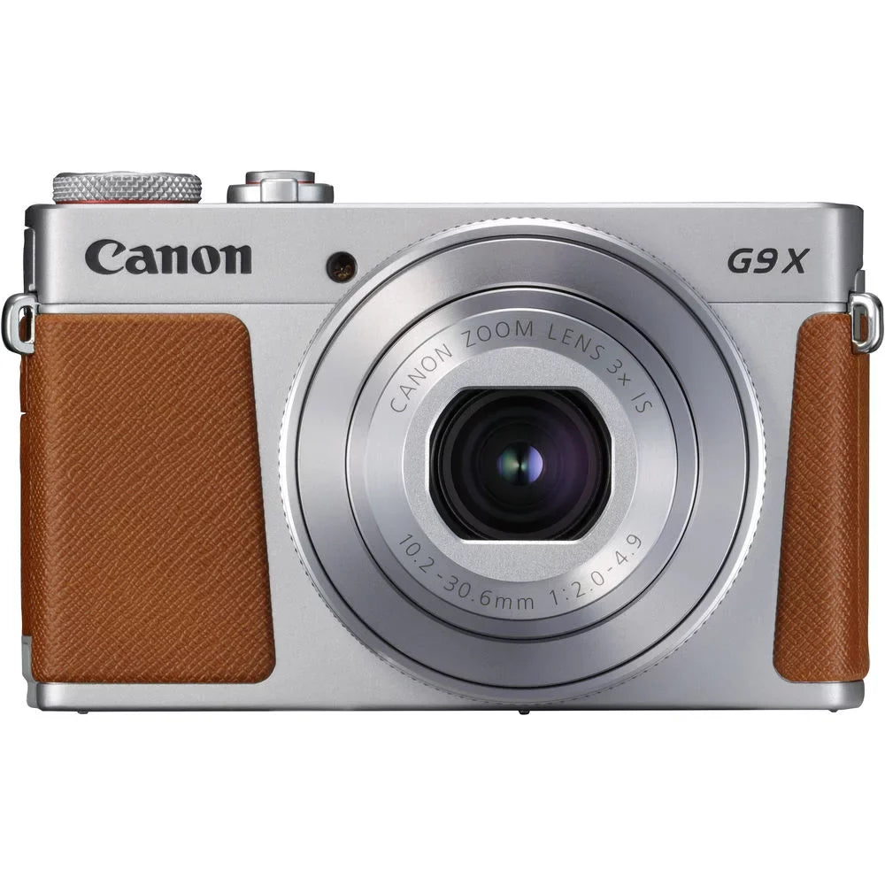 PowerShot G9 X Mark II Digital 20.1MP Camera + EXT BAT + Flash - 32GB Kit
