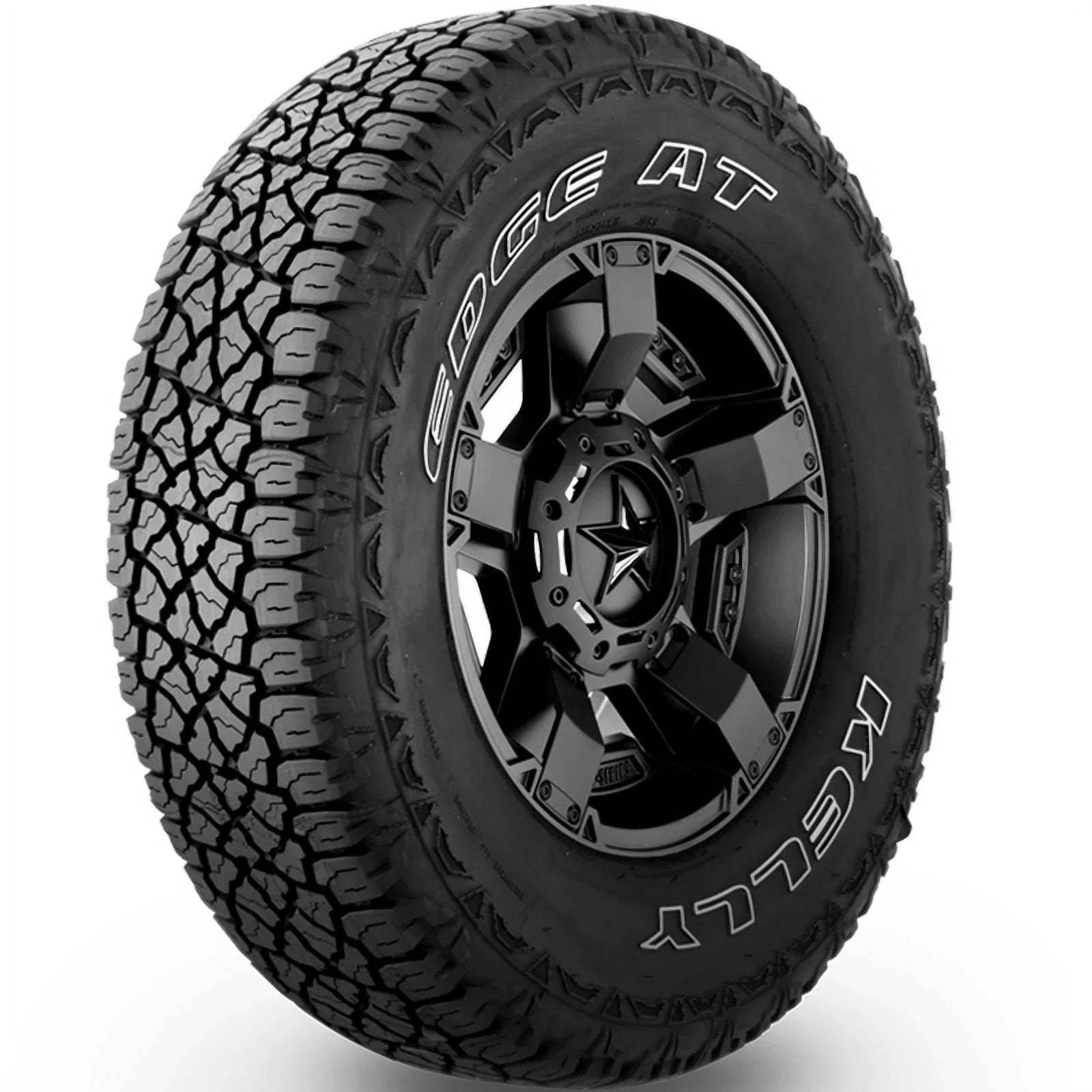 Set of 4 (FOUR) Kelly Edge A/T 265/70R17 115T AT All Terrain Tires Fits: 2014-18 Chevrolet Silverado 1500 WT, 2010-21 GMC Sierra 1500 SLE