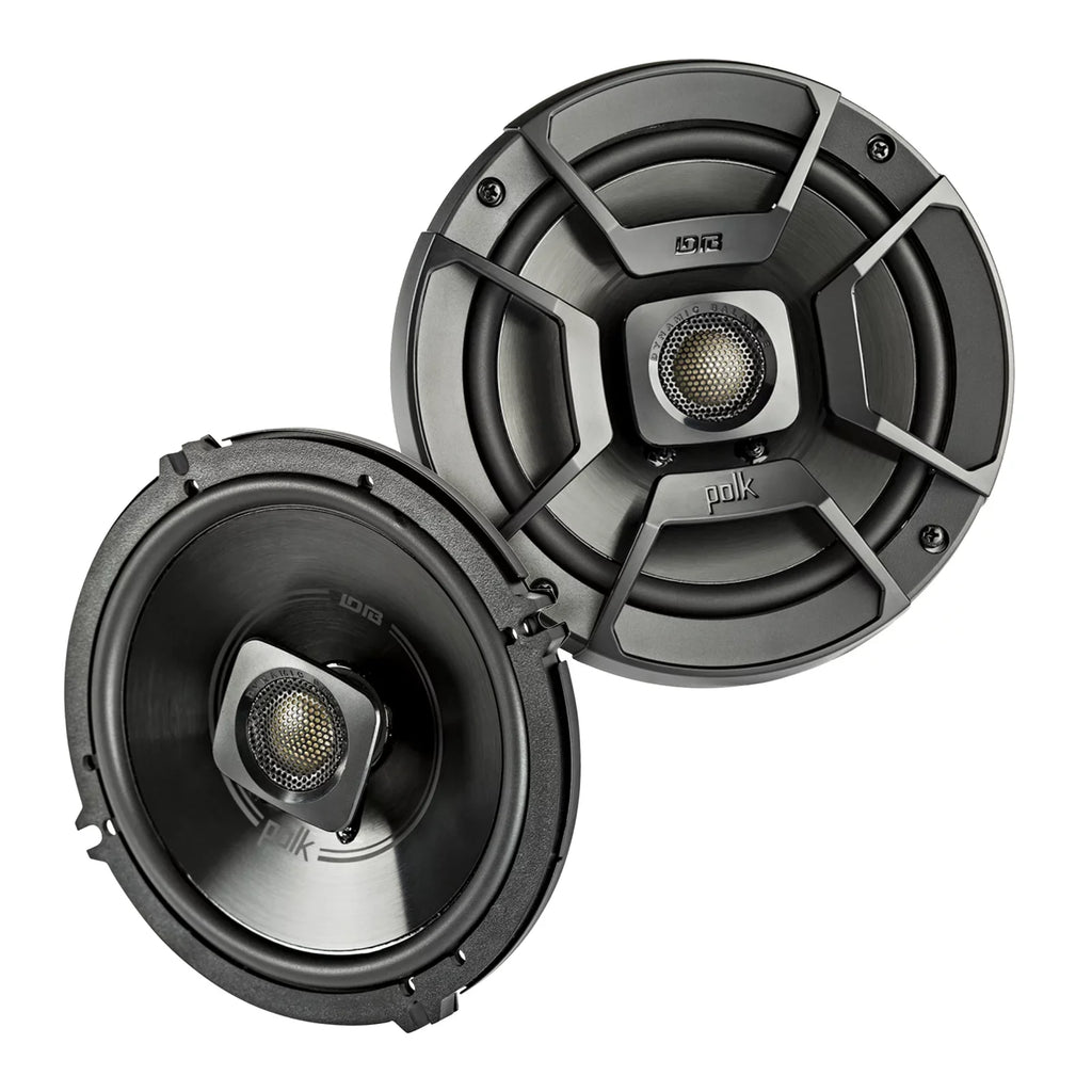 2x Polk Audio 6.5" 300W 2 Way Car/Marine ATV Stereo Coaxial Speakers, 2x Metra 72-6514 Speaker Harness for Select Chrysler/Dodge Vehicles