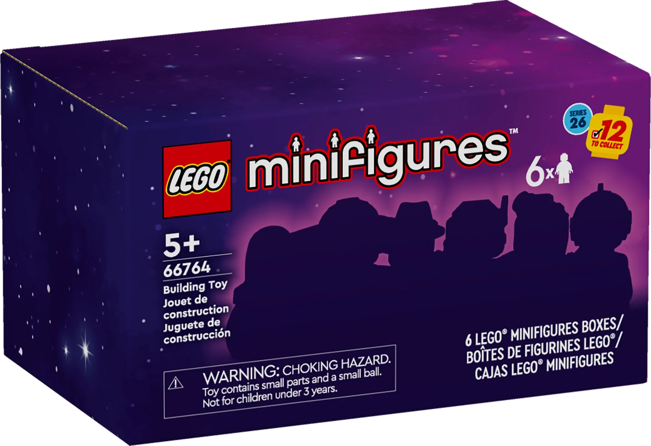 LEGO Minifigures Series 26 Space 6 Pack, Multi Pack of Collectible Minifigures for Kids, Sci-Fi Toy Building Set for Independent Play, Gift Idea for Boys and Girls Aged 5 Years Old and Up, 66764