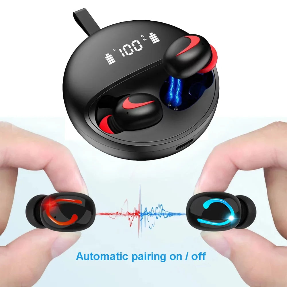 Wireless TWS Headphones for OnePlus Nord N300 5G/N20 5G, 10T 5G Phones - Earbuds Earphones True Wireless Stereo Headset Hands-free Mic Compatible With OnePlus Nord N300 5G/N20 5G, 10T 5G