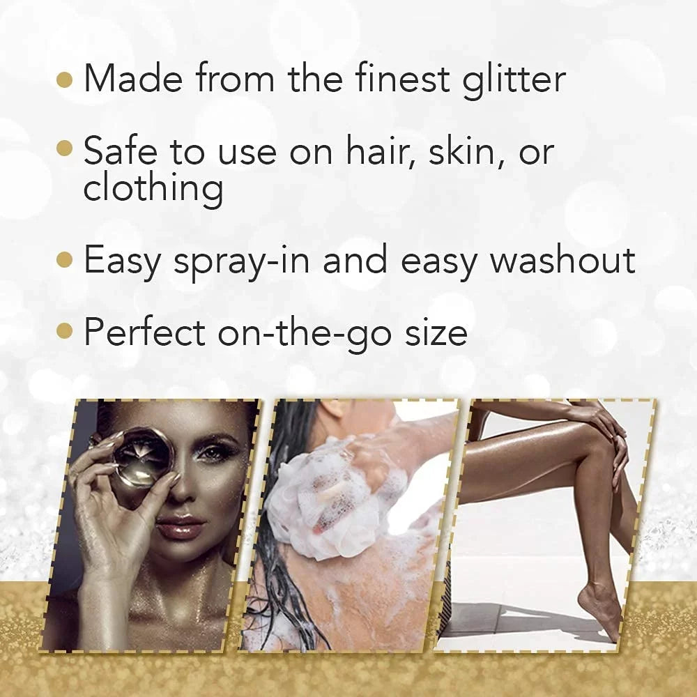 Punky Temporary Hair Highlight Spray Gold Gittle 3.5oz (3 Pack)