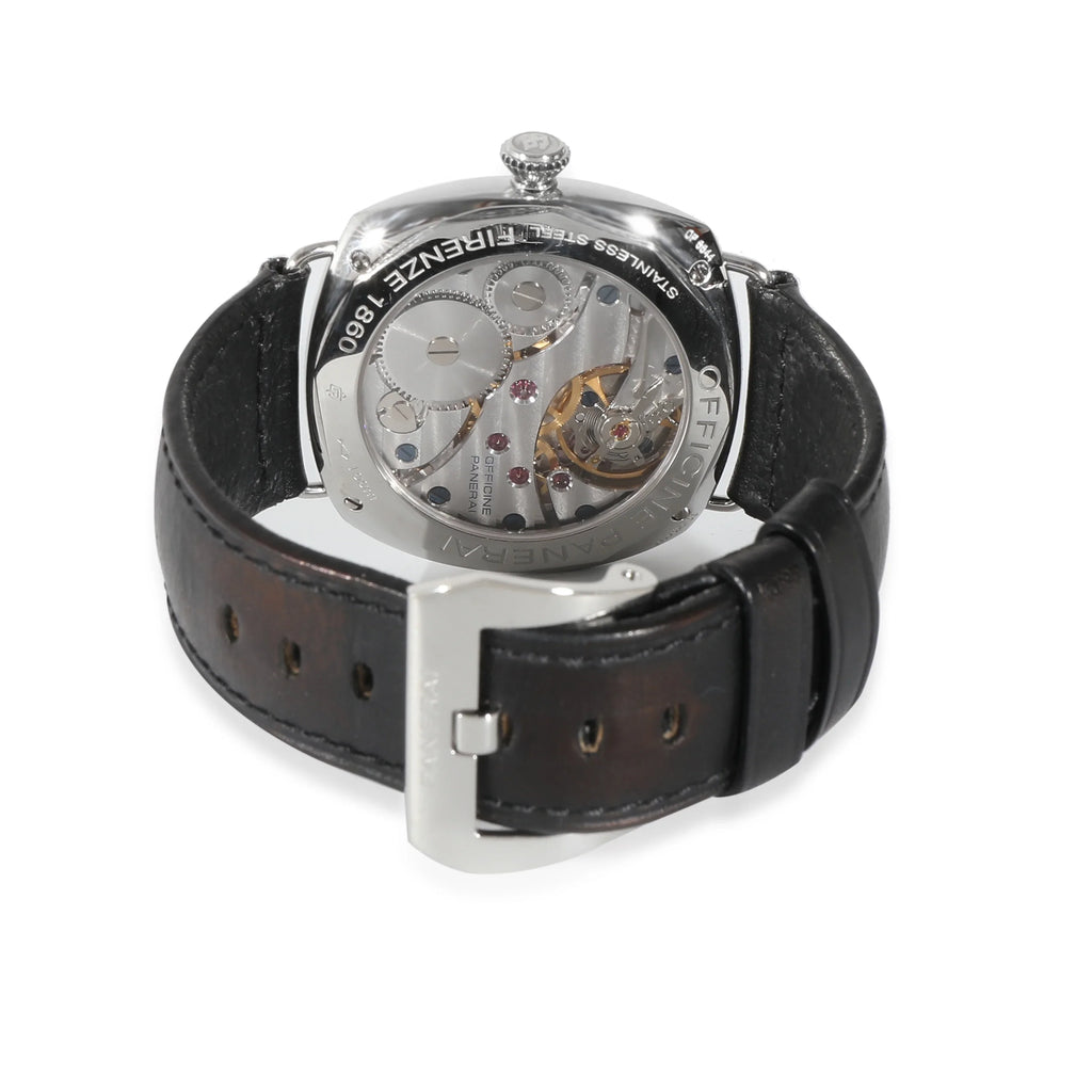 Panerai Radiomir Dark Seal PAM00183 Men's Watch in Stainless Steel Pre-Owned