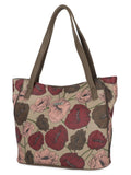 Koltov Vegan Leather Emily East West Tote, Marbella / Bay Leaf