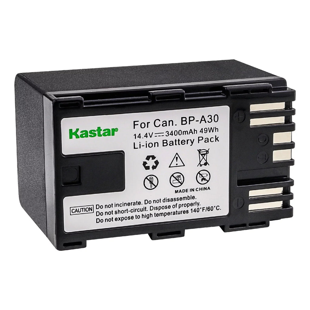 Kastar 2-Pack BP-A30 Battery 14.4V 3400mAh Replacement for EOS C200, EOS C200B, EOS C220B, EOS C300 Mark II PL Cinema EOS Camera, EOS C300 Mark III Digital Cinema Camera