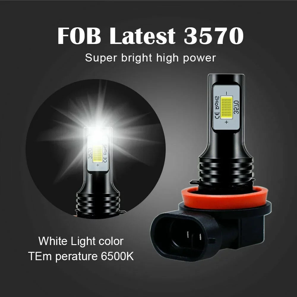 6pcs LED Bulbs For Mazda CX-9 2013-2015, 9005 H11 LED Hedlight Bulbs High Low Beam + H11 Fog Light 6000K
