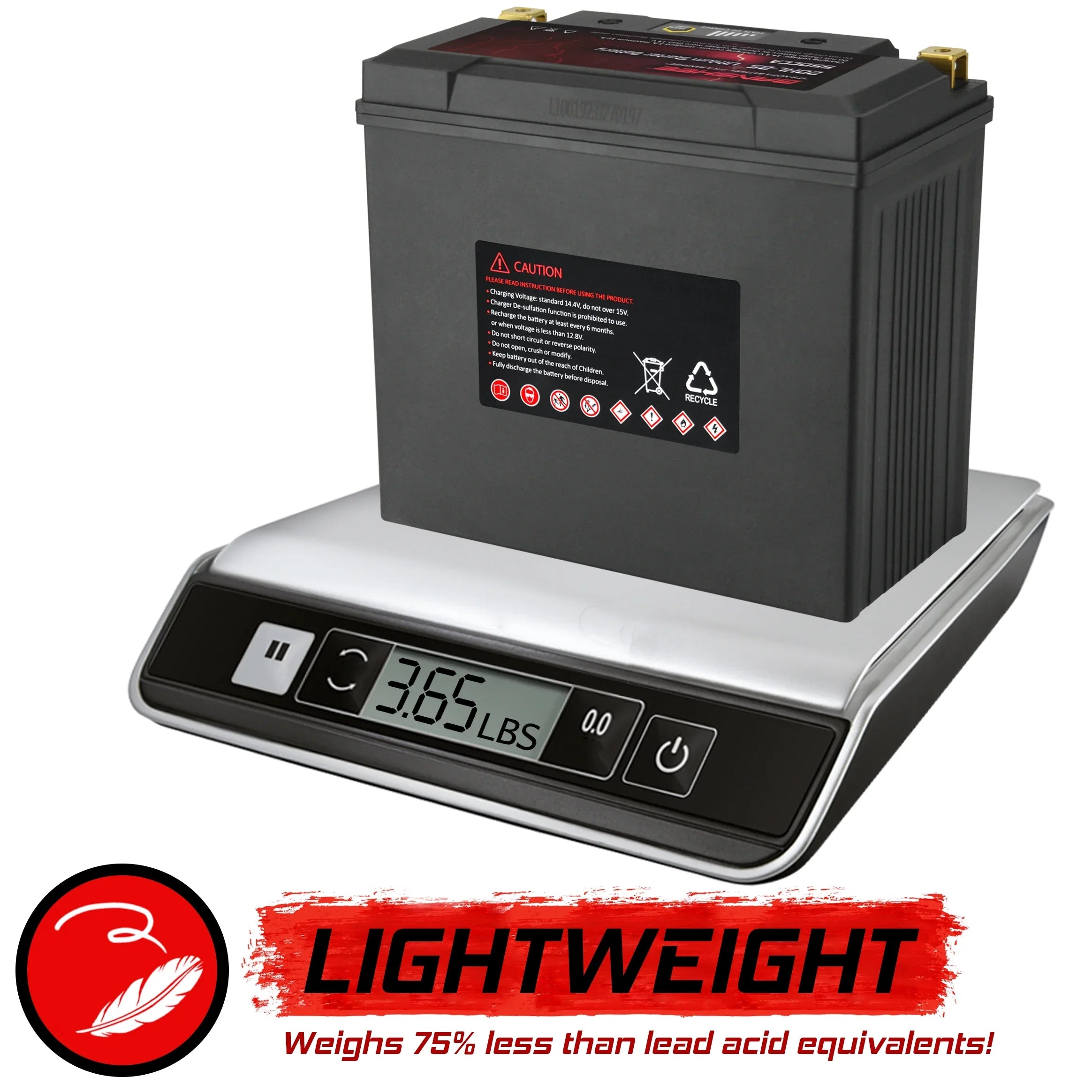 Banshee YTX20L-BS LiFePO4 Motorsports Battery Compatible with Yamaha EX1050 EXR 2019 to 2019