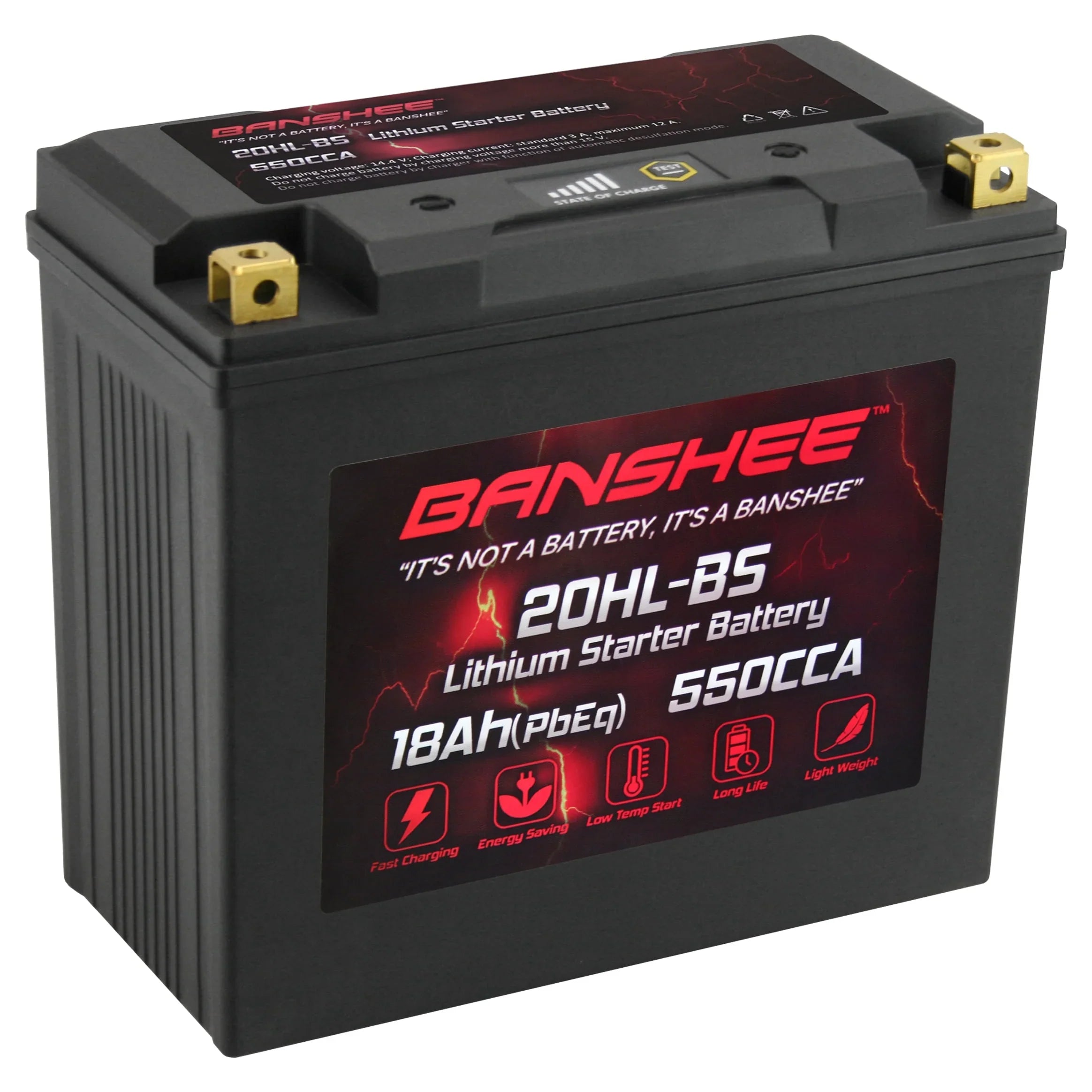 Banshee 20L-BS LiFePO4 Motorsports Battery Compatible with Yamaha GP1800R 2019 to 2019