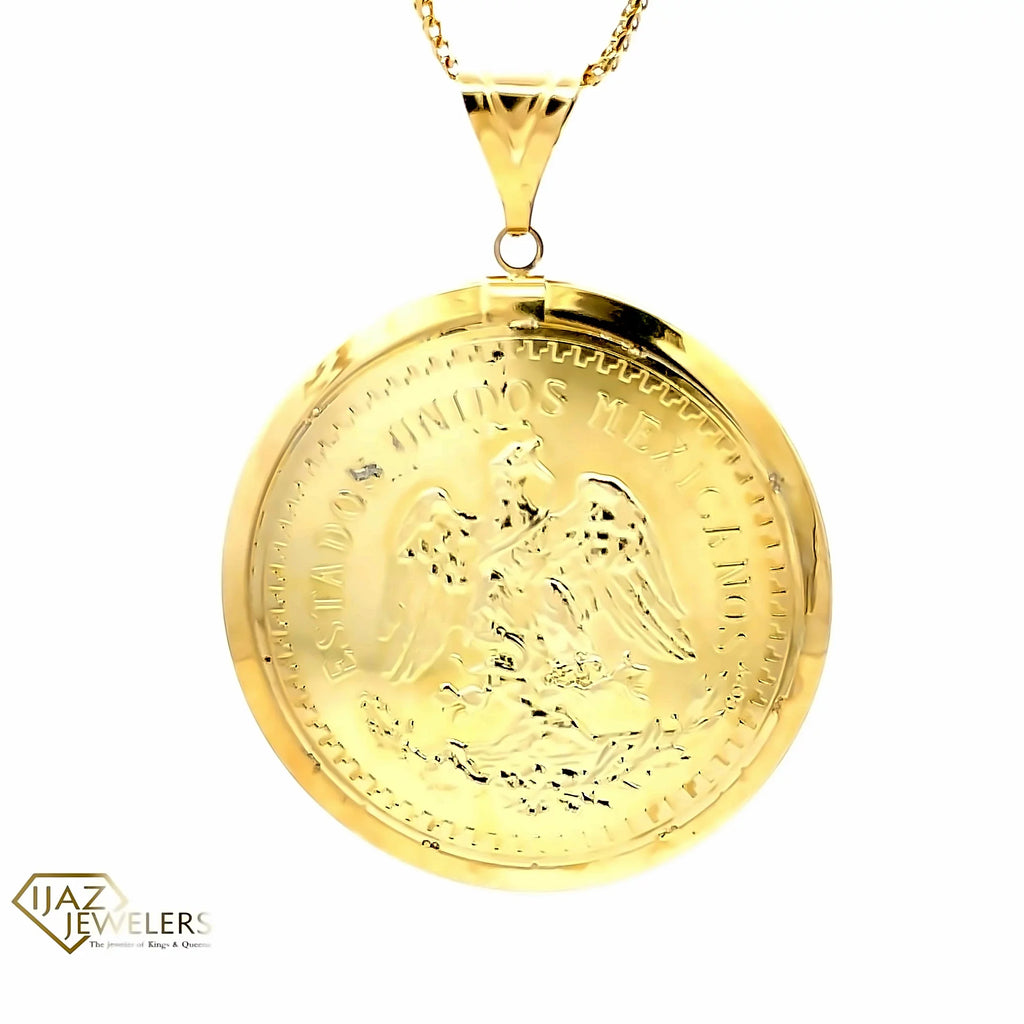 10K Gold Centenario Replica Charm