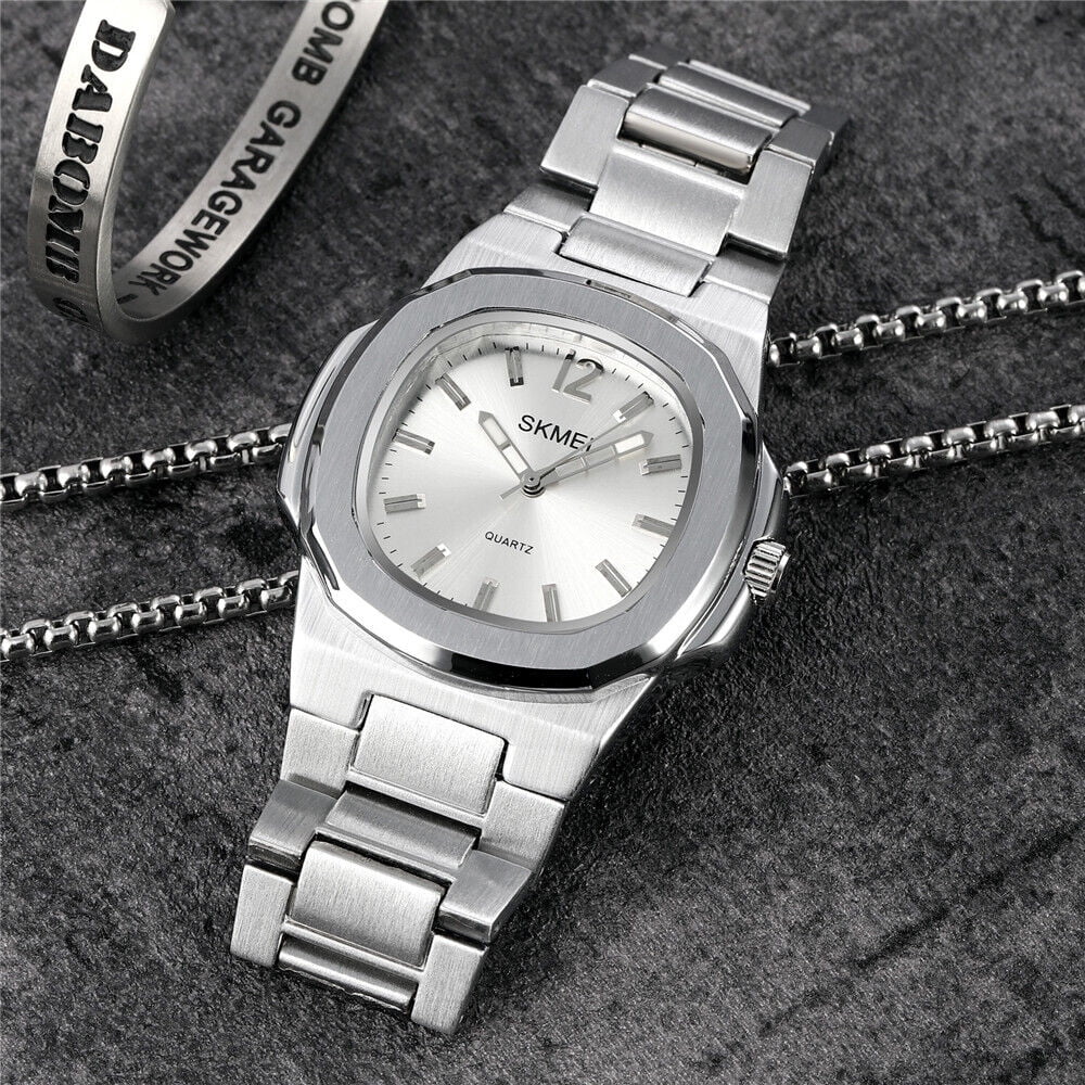 Men Quartz Watch Luxury Gold Steel Male Wristwatch For Business Gift