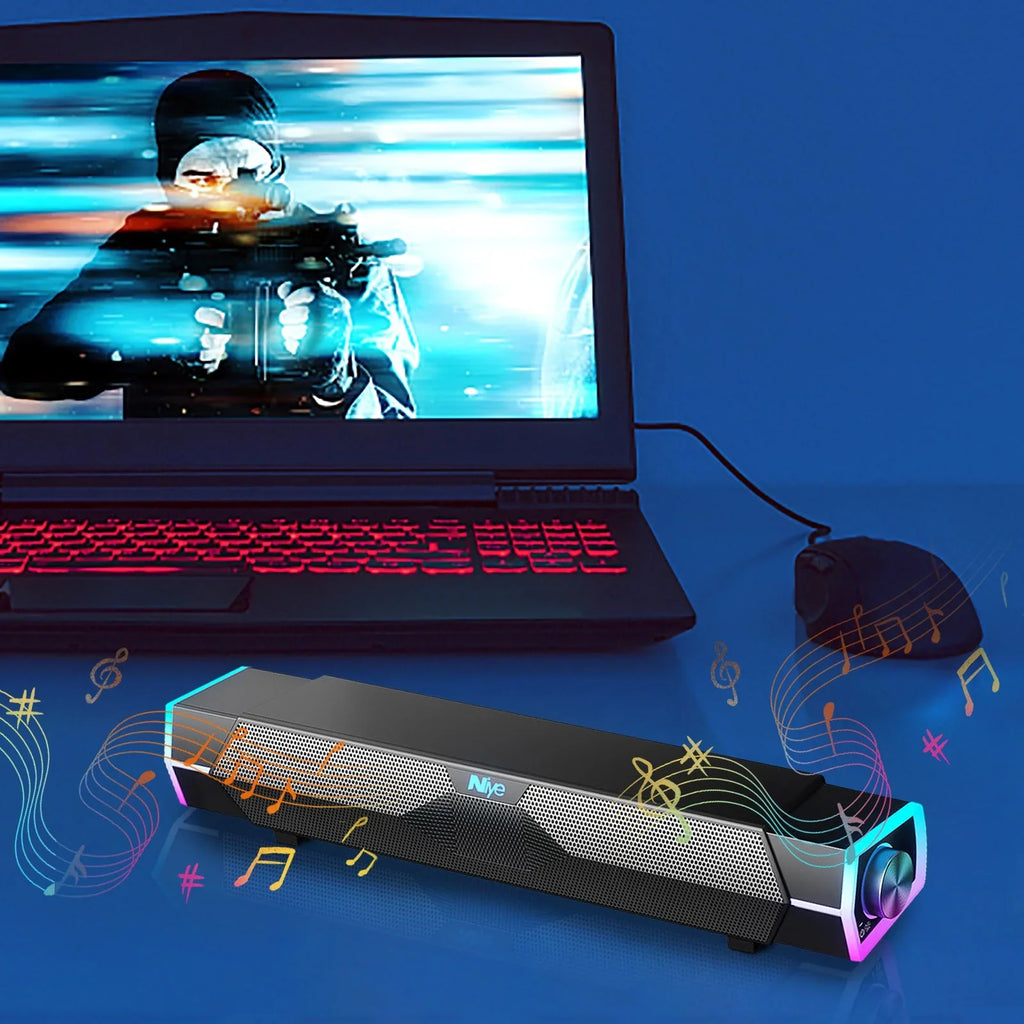 Kcavykas Bluetooth Speaker Bluetooth Speaker Soundbar Computer Speaker Dual Speaker Speaker Subwoofer Cinema Level Surround Sound Clearance Items