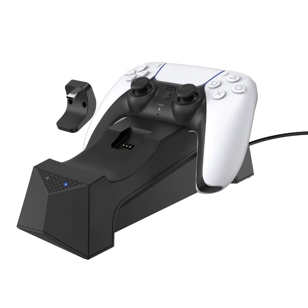 Playstation 5 Disc Version (PS5 Disc) Console with Cosmic Red Extra Controller and Dual Charging Station Bundle