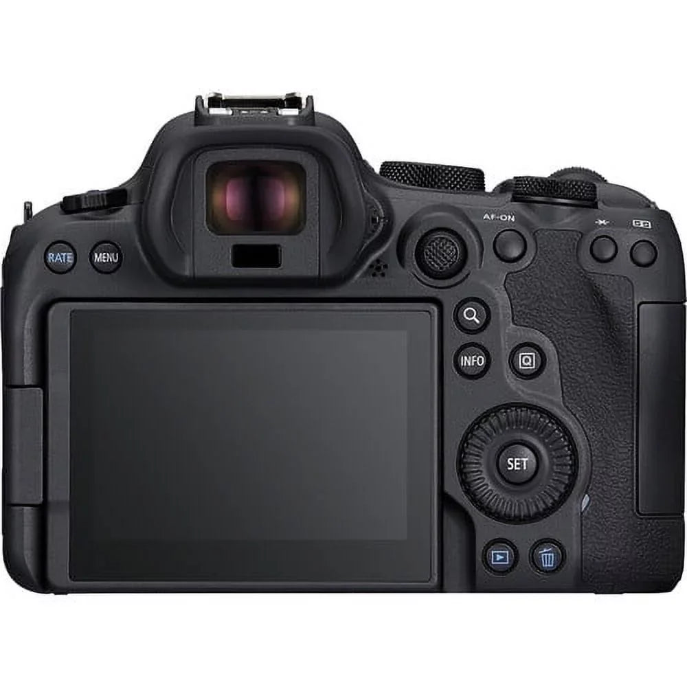 EOS R6 Mark II Mirrorless Camera with 24-105mm f/4-7.1 Lens (5666C018) + 64GB Memory Card + Case + Corel Photo Software + LPE6 Battery + External Charger + Card Reader + More