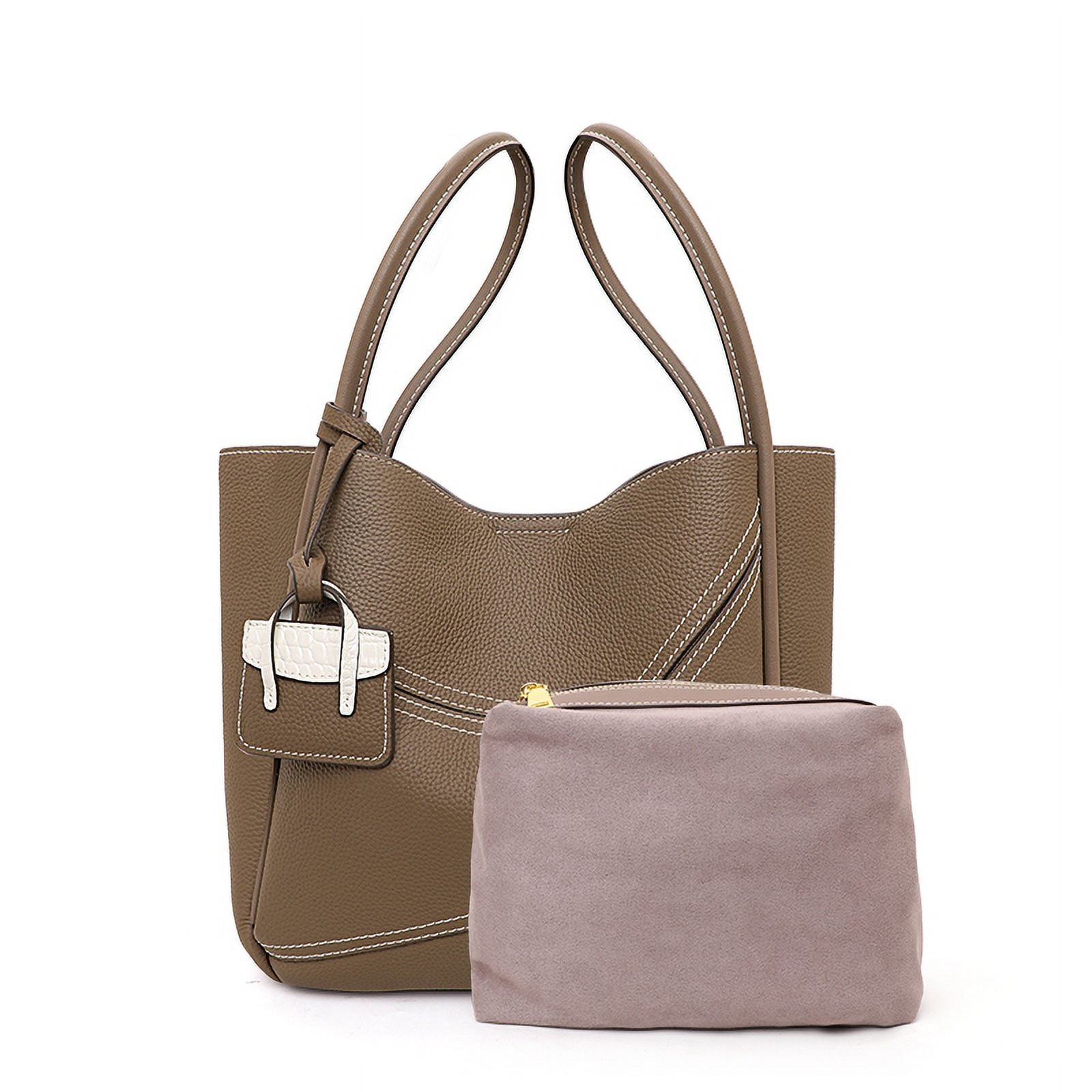 Aidrani Ladies 2024 new commuter Tote bag Fashion retro leather women's bag