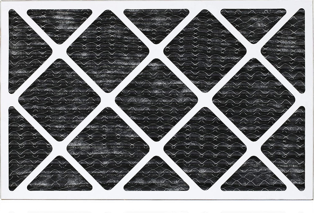 Filterbuy 16x30x1 MERV 8 Odor Eliminator Pleated HVAC AC Furnace Air Filters with Activated Carbon (6-Pack)
