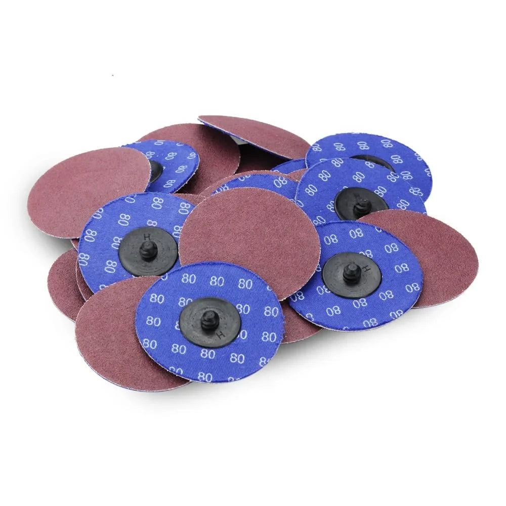 BHA Aluminum Oxide Quick Change Sanding Discs 3", 80 Grit - 25 Pack