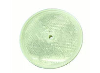 Cortina 13-099-41 3-3/8" Dia. Reflector - Center Hole Mount - Clear (80 Pack)