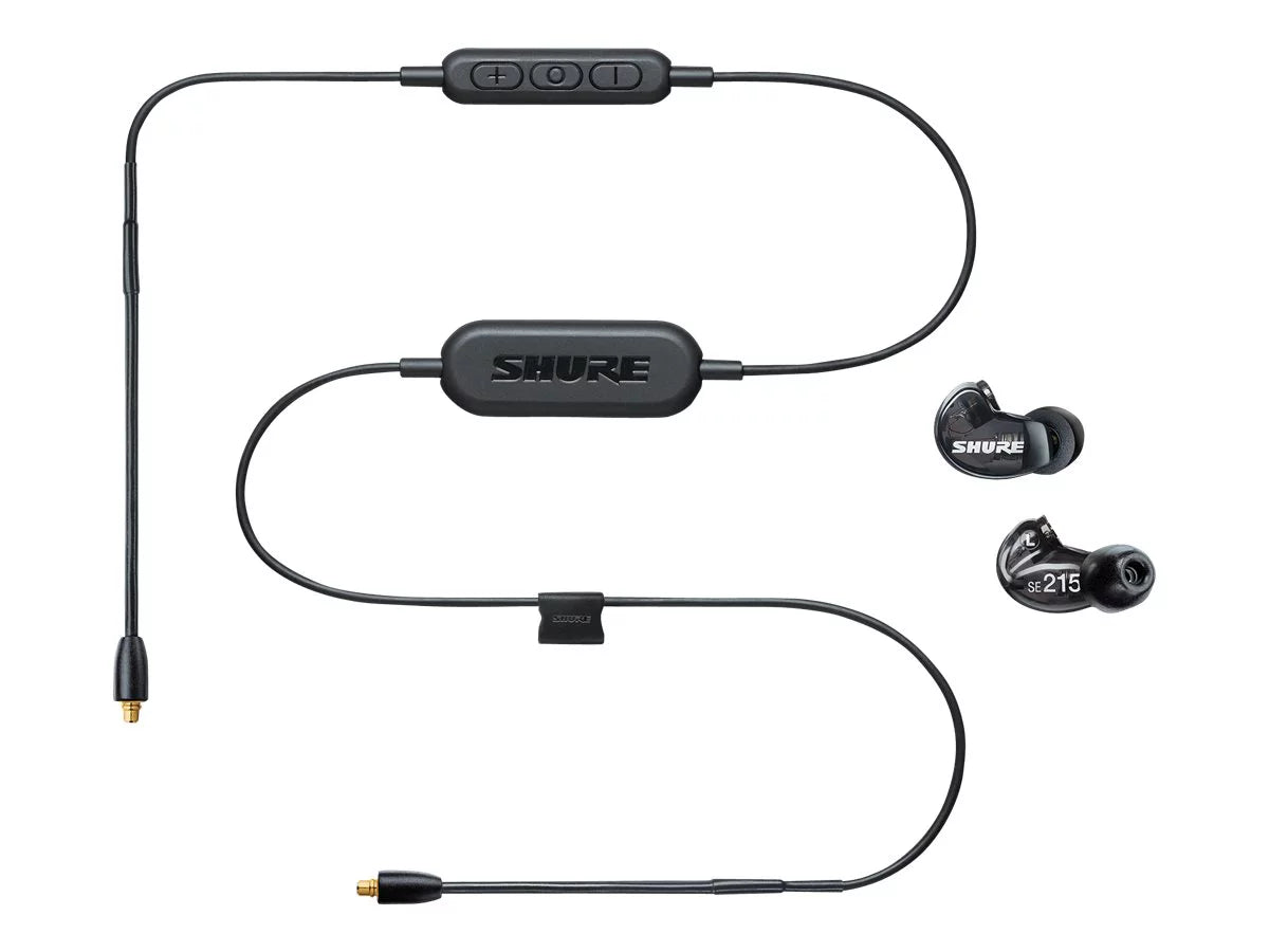 Shure SE215 Wireless - Sound Isolating - earphones with mic - in-ear - over-the-ear mount - Bluetooth - wireless - noise isolating - translucent Jet