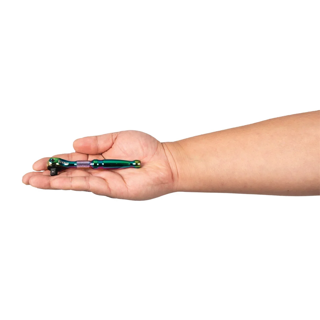 Titan 1/4 in. Drive Titanium Swivel Head Micro Ratchet