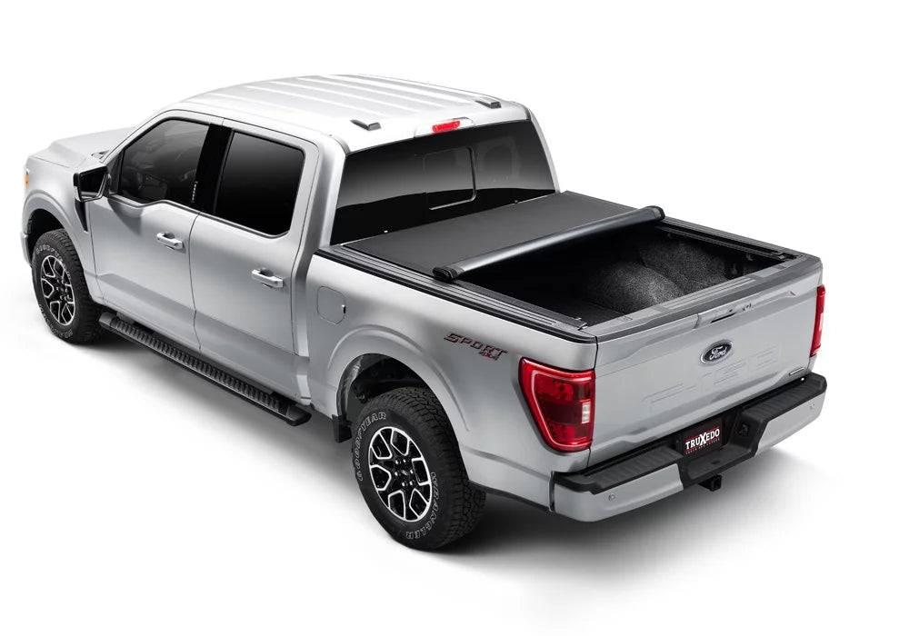 TruXedo Pro X15 Soft Roll Up Truck Bed Tonneau Cover | 1498301 | Compatible with 2015 - 2023 Ford F-150 6' 7" Bed (78.9") , Ebony