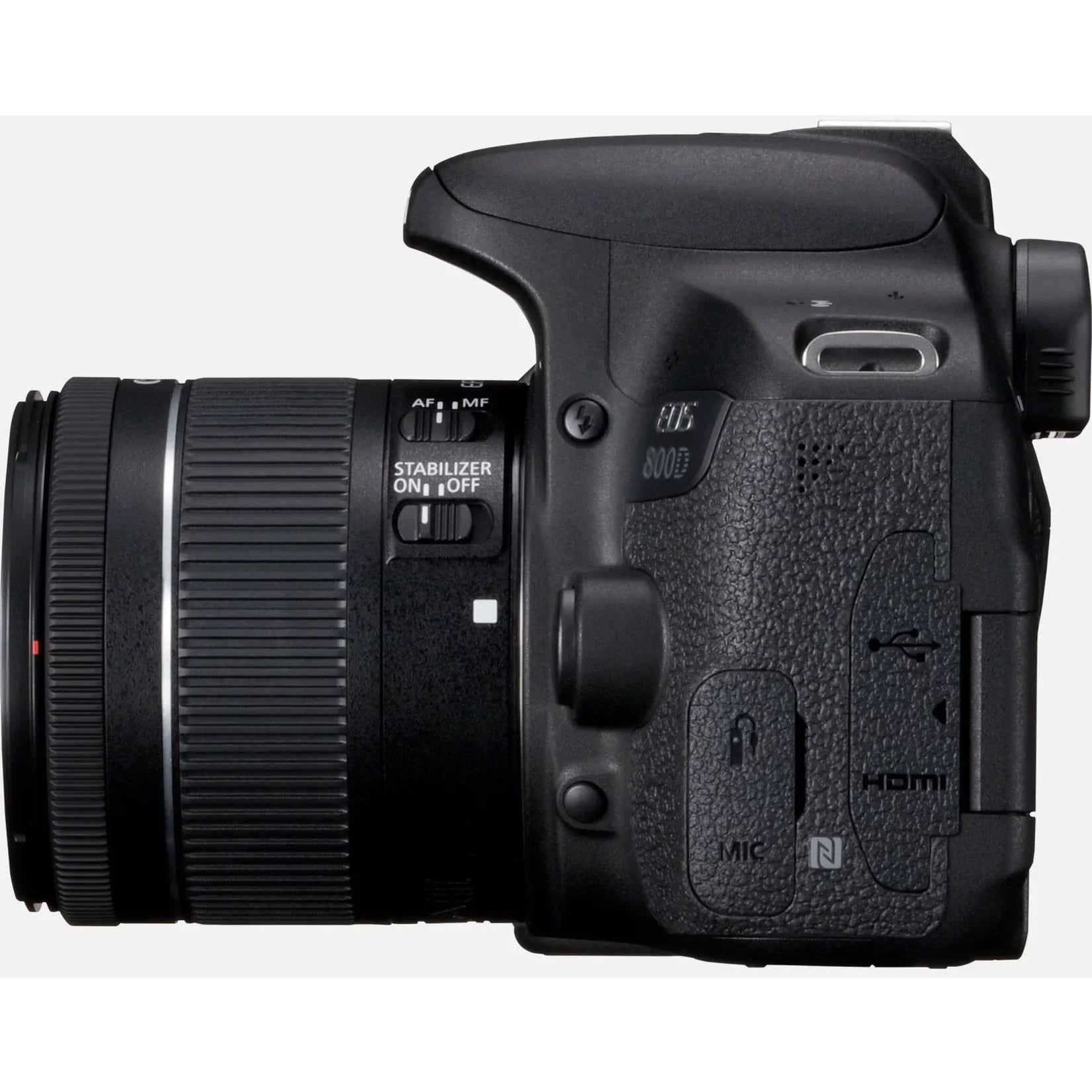 EOS 800D 24.2 Megapixel Digital SLR Camera with Lens, 0.71", 2.17", Dark