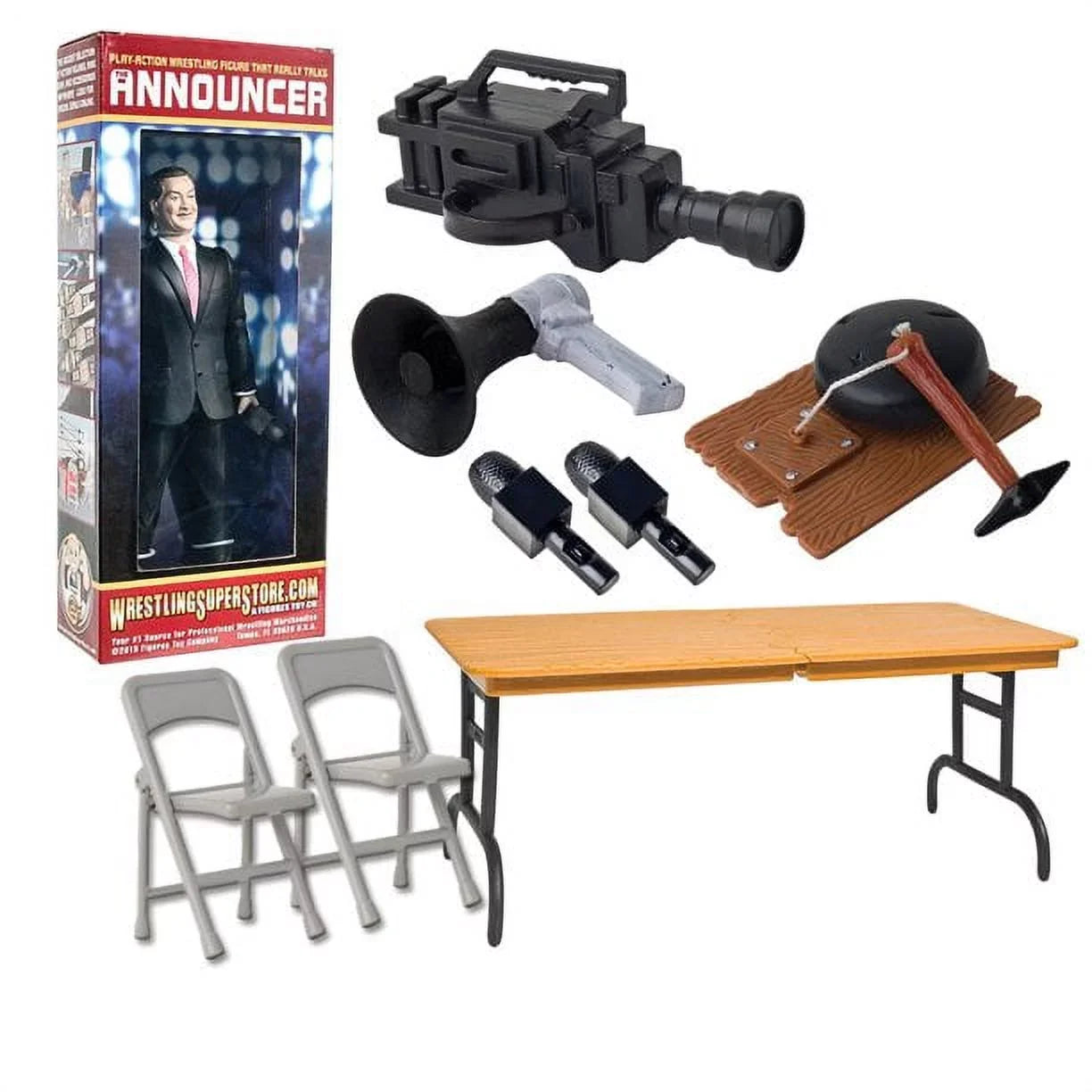 Wrestling Action Figure Gear Announcer Special Deal 5 For WWE Wrestling Figures
