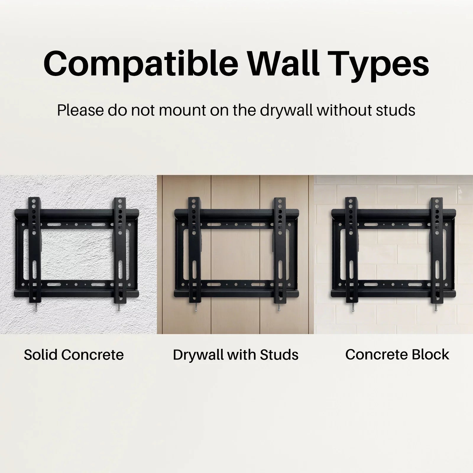 Sylvox RV TV Mount, TV Wall Mount for Most 14-42 Inch LED LCD OLED Flat Screen TV, VESA 200x200mm 75x75mm Max up to 55 lbs