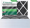 Filterbuy 20x23x1 MERV 8 Odor Eliminator Pleated HVAC AC Furnace Air Filters with Activated Carbon (12-Pack)