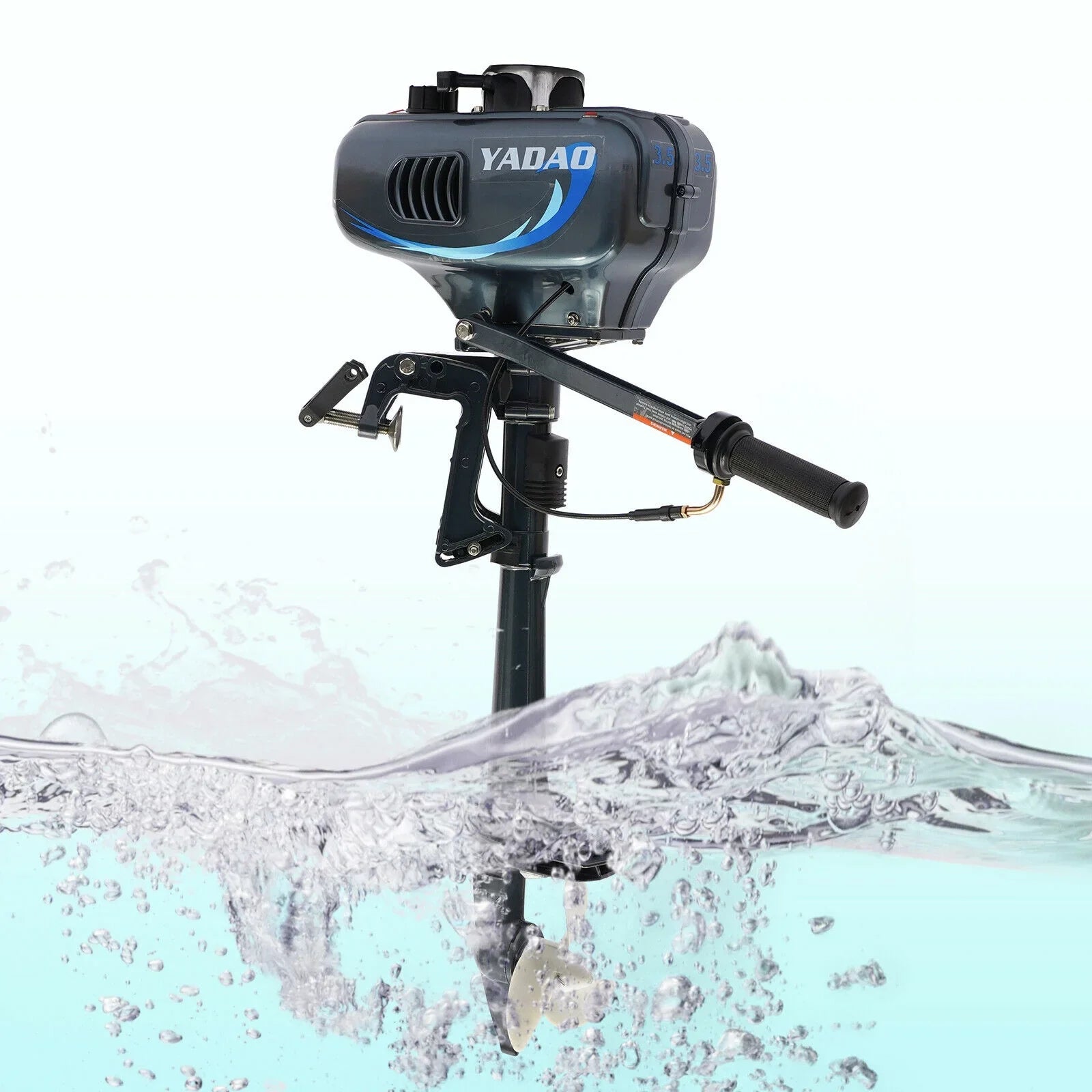 2-Stroke 3.5 Outboard Motor Boat Engine with Water Cooling System Fishing Boat Engine