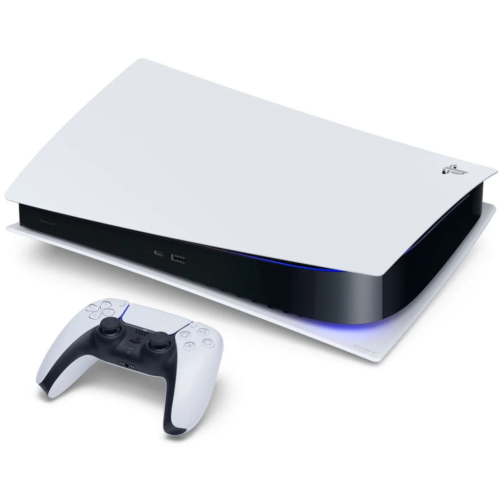 Playstation 5 Disc Version Console with Extra Jet Controller, White PULSE 3D Headset and Surge PowerPack Battery Pack & Charge Cable Bundle