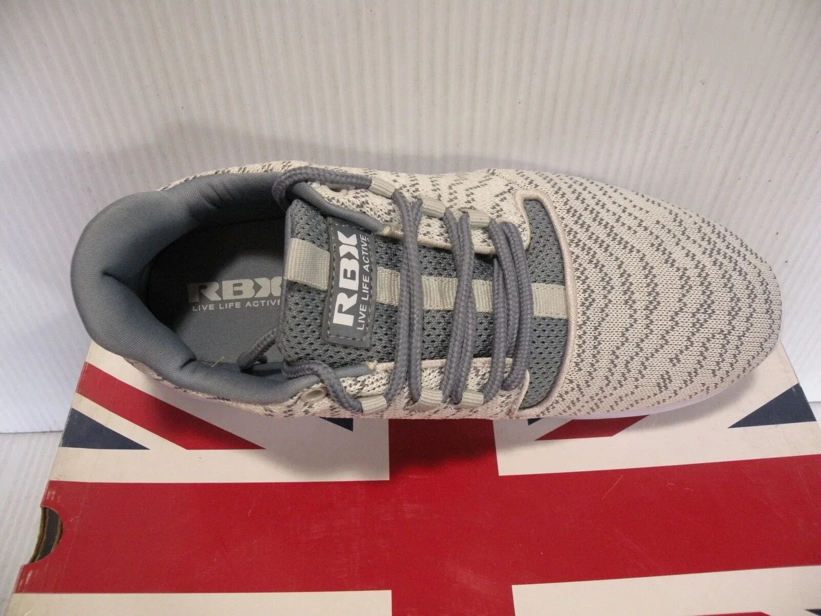 RBX RAYNA-ZK RUNNING TRAINERS SPORTS SNEAKER WOMEN SHOES GREY/BEIGE SIZE 10 NEW