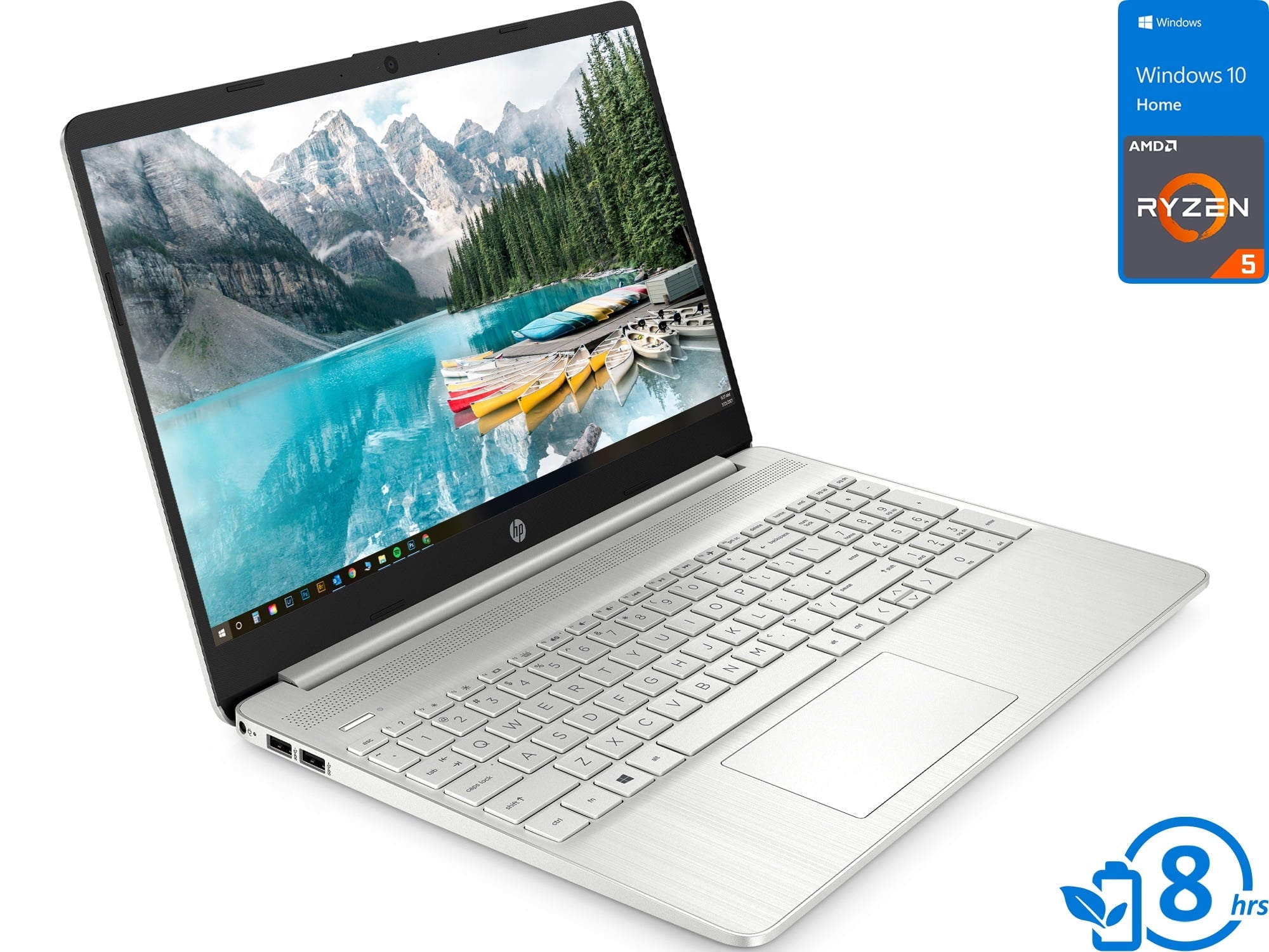 15 Laptop, 15.6" FHD Display, AMD Ryzen 5 5500U Upto 4.0GHz, 32GB RAM, 1TB NVMe SSD, Vega 6, HDMI, Card Reader, Wi-Fi, Bluetooth, Windows 10 Home