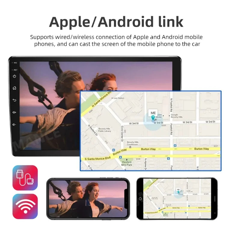 9inch 1280*720 IPS Carplay For Dodge Ram 1500 2500 3500 2013-2018 Android 12.0 Car Stereo Radio GPS 2+32GB