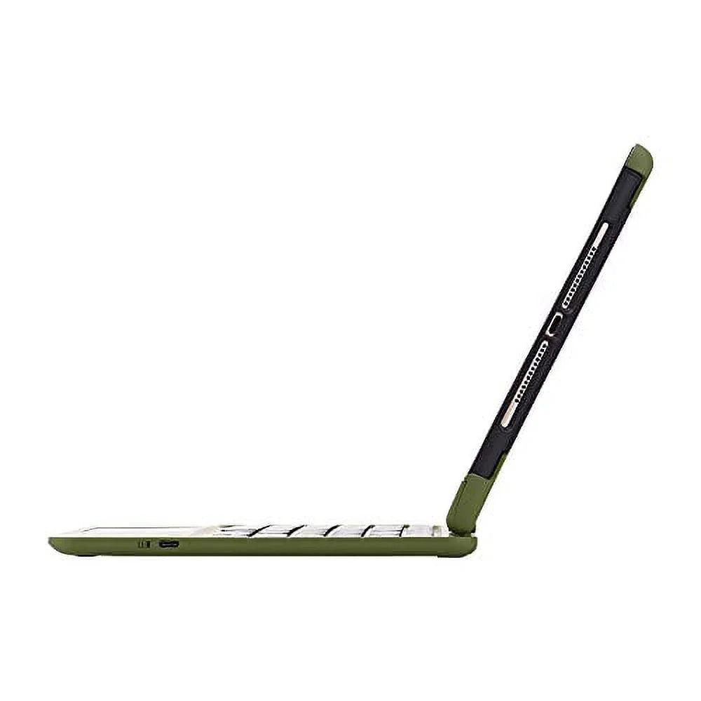 iPad Keyboard Case for 10.2 2021 9th 2020 8th 2019 7th, iPad Air 10.5 2019, iPad Pro 10.5 2017 - Backlit - 360 Rotatable - Wireless - 9th Generation Clickable Toucad - iPad Air 3 - Camo Green