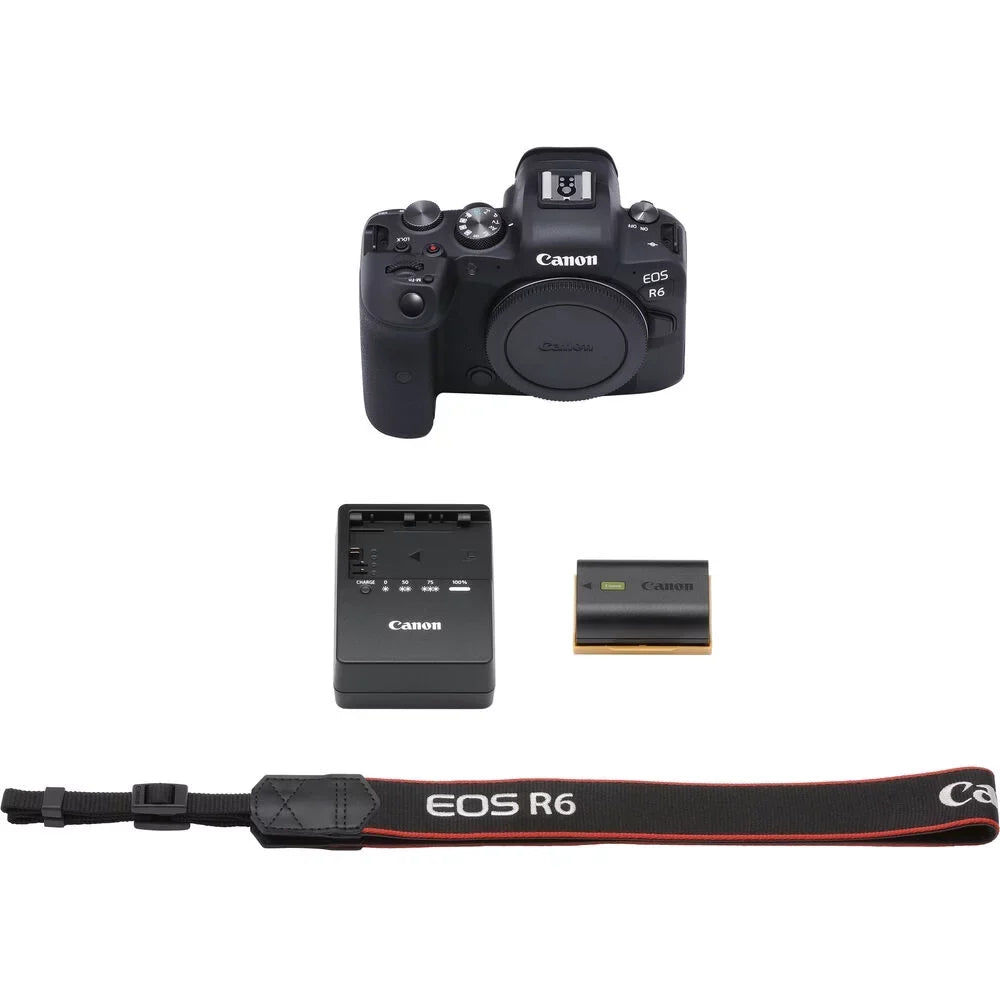 EOS R6 Mirrorless Camera Body Only 4082C002 - Basic Bundle