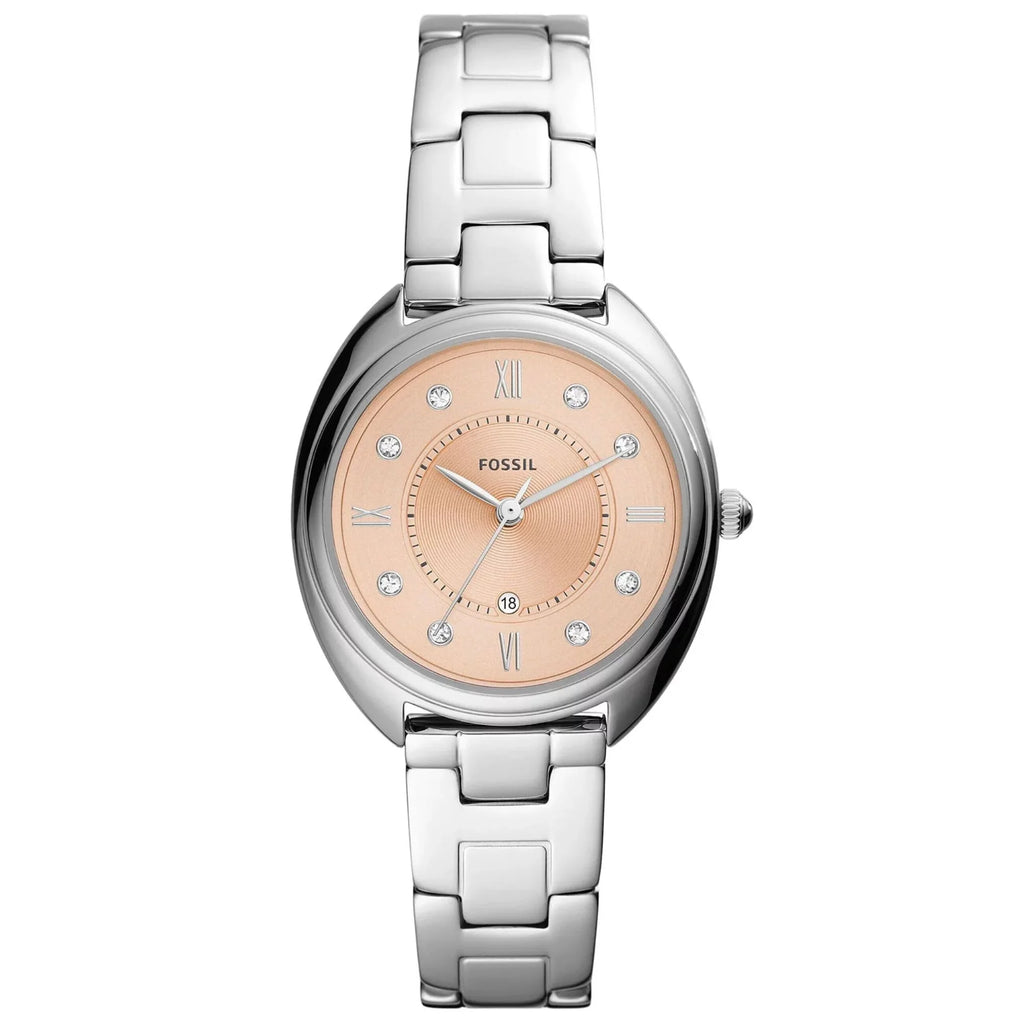 Gabby Crystal Accents Rose Gold Tone Dial Quartz Womens Watch, Dark