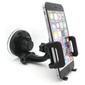 Car Mount Windshield Phone Holder Swivel Cradle Window Rotating Dock Suction Ebony D8 for Motorola Droid Turbo 2, Moto Z Droid Force Droid - Galaxy J3 J5 J7, Note 4 5, S5 S6 Edge Edge+ S7
