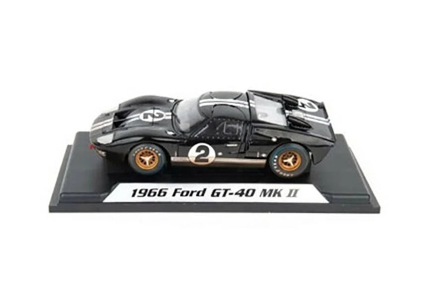 1966 Ford GT-40 MK II #2 After Race (Dirty Version, Ebony - Shelby Collectibles SC431BK - 1/18 scale Diecast Model Toy Car