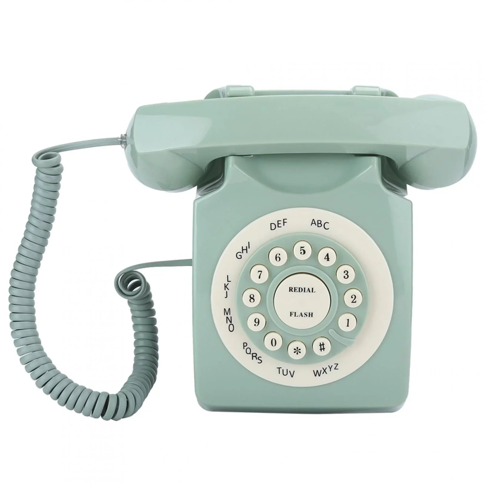Aigend Telephone - Antique European Vintag Landline Telephone Green High Definition Call Large Clear Button