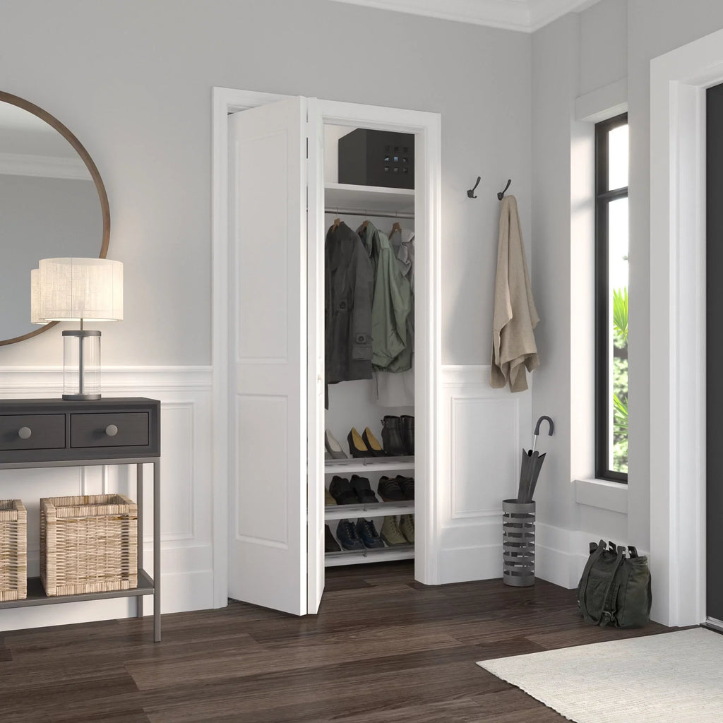 Richelieu 14014-Bc 36" Long Single Bi-Fold Door Track For Doors Up To 30 Pounds - White