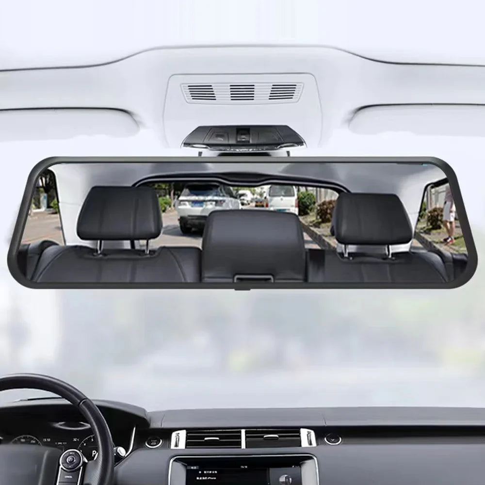 Tomshoo Full Dual Camera Dash Cam with 170° Wide Angle, 9.66 Inch Touchscreen, Motion Detection