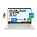 2021 15.6" FHD Laptop Computer, 11th Gen Core i5-1135G7(Beats i7-1065g7), 16GB DDR4 RAM, 1TB PCIe SSD, Iris Xe Graphics, HD Webcam, Stereo Speakers, Windows 10, Silver, 32GB USB Card